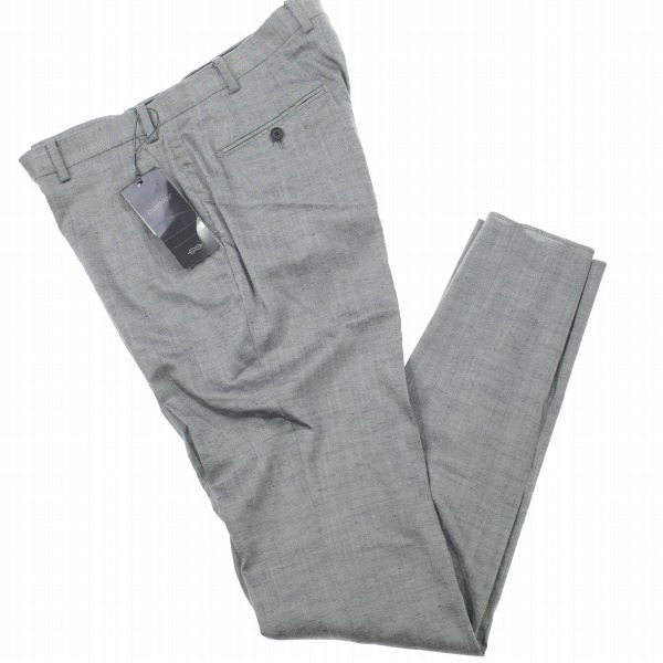 新品1円～☆定価2.8万 ダーバン D'URBAN 光沢 グレー スラックス