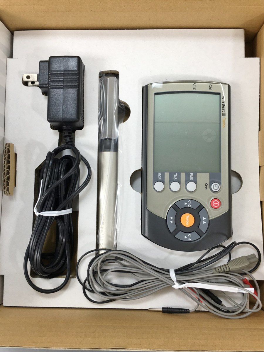 伊藤超短波 - ツインビート3 ターボ メルカリ : 本体+ACアダプター 中古品 ツインビート3ターボ | リファン ツインビート3ターボ|買取価格 TURBO BEAT EMS公式通販 MCRローラー