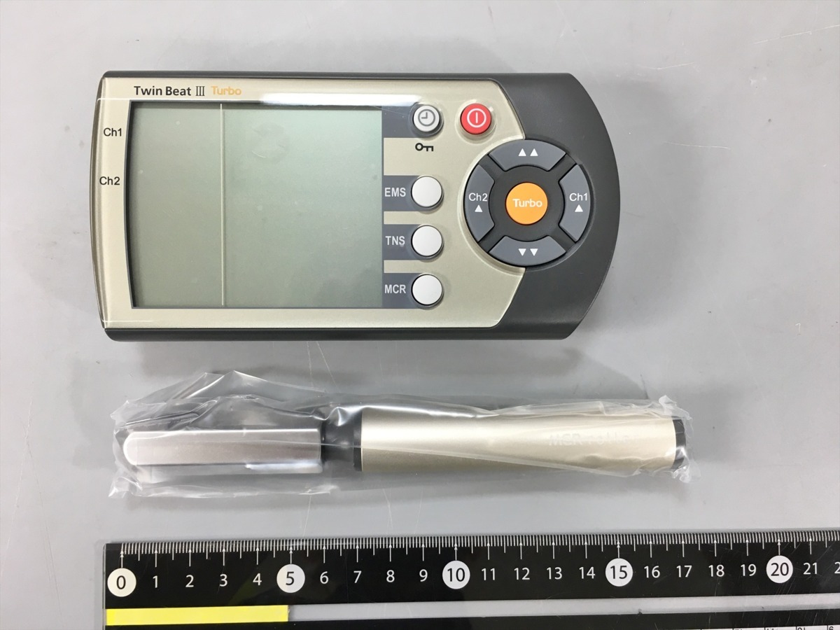 伊藤超短波 - ツインビート3 ターボ メルカリ : 本体+ACアダプター 中古品 ツインビート3ターボ | リファン ツインビート3ターボ|買取価格 TURBO BEAT EMS公式通販 MCRローラー