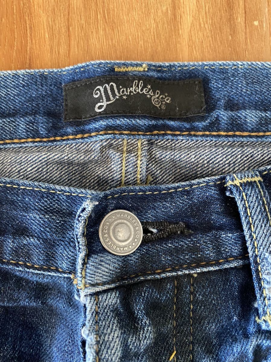 marbles マーブルズ デニムパンツ DISTORTED CRUSH REPAIR DENIM PANTS 
