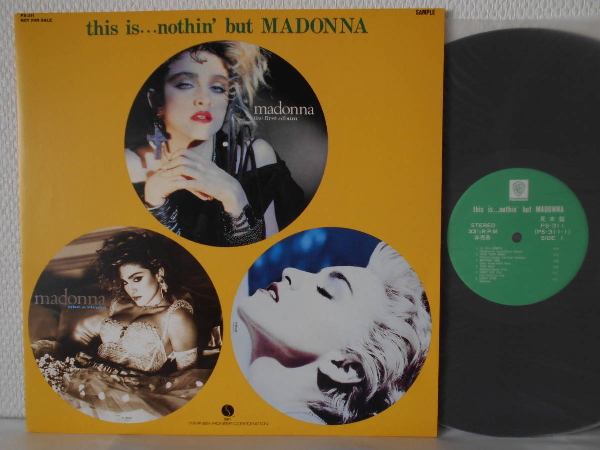 品質保証，人気 LP プロモオンリー非売品 極 マドンナ/this is...notthin' but MADONNA PS-311 来日記念盤(Madonna)｜売買されたオークション情報、yahooの商品情報をアーカイブ公開 - オークファン M