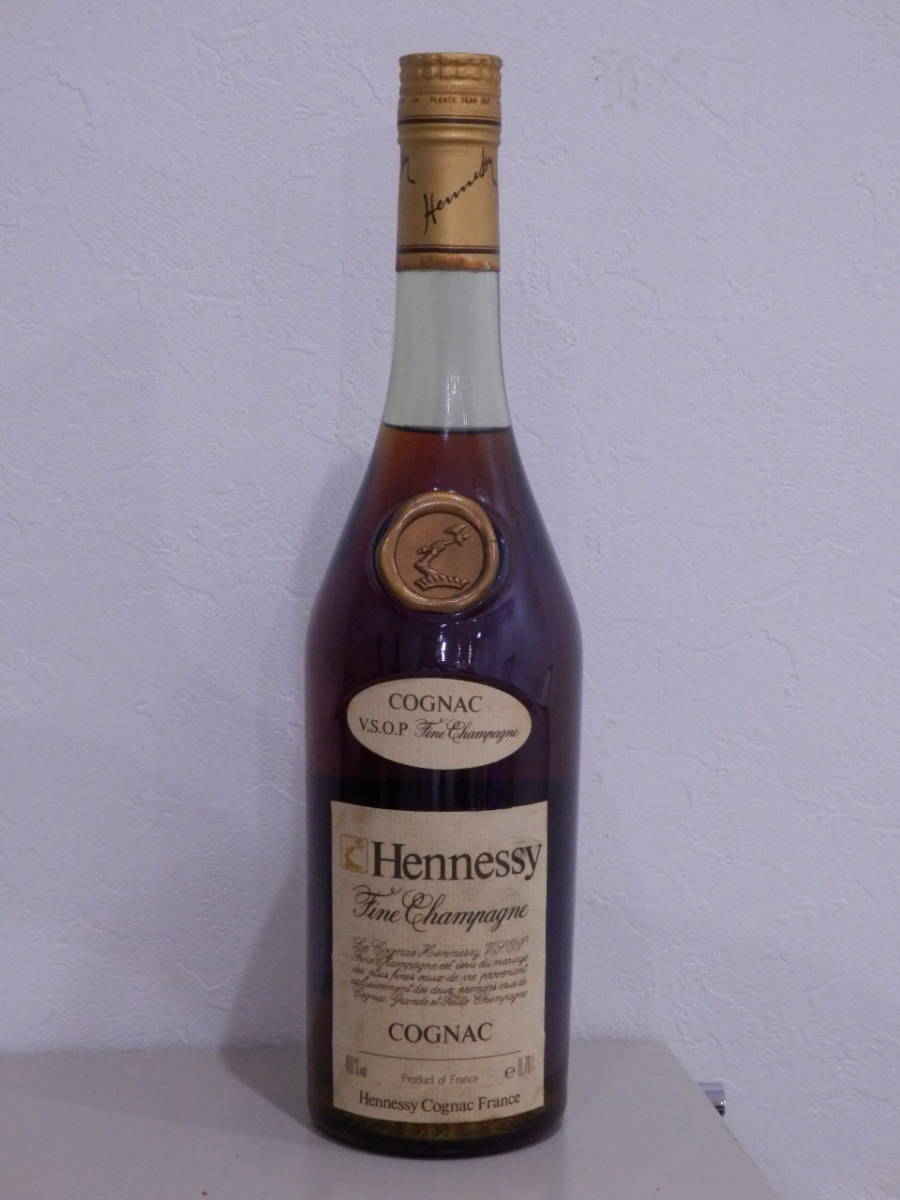 □【29415】古酒 ブランデー☆Hennessy VSOP 金キャップ グリーン