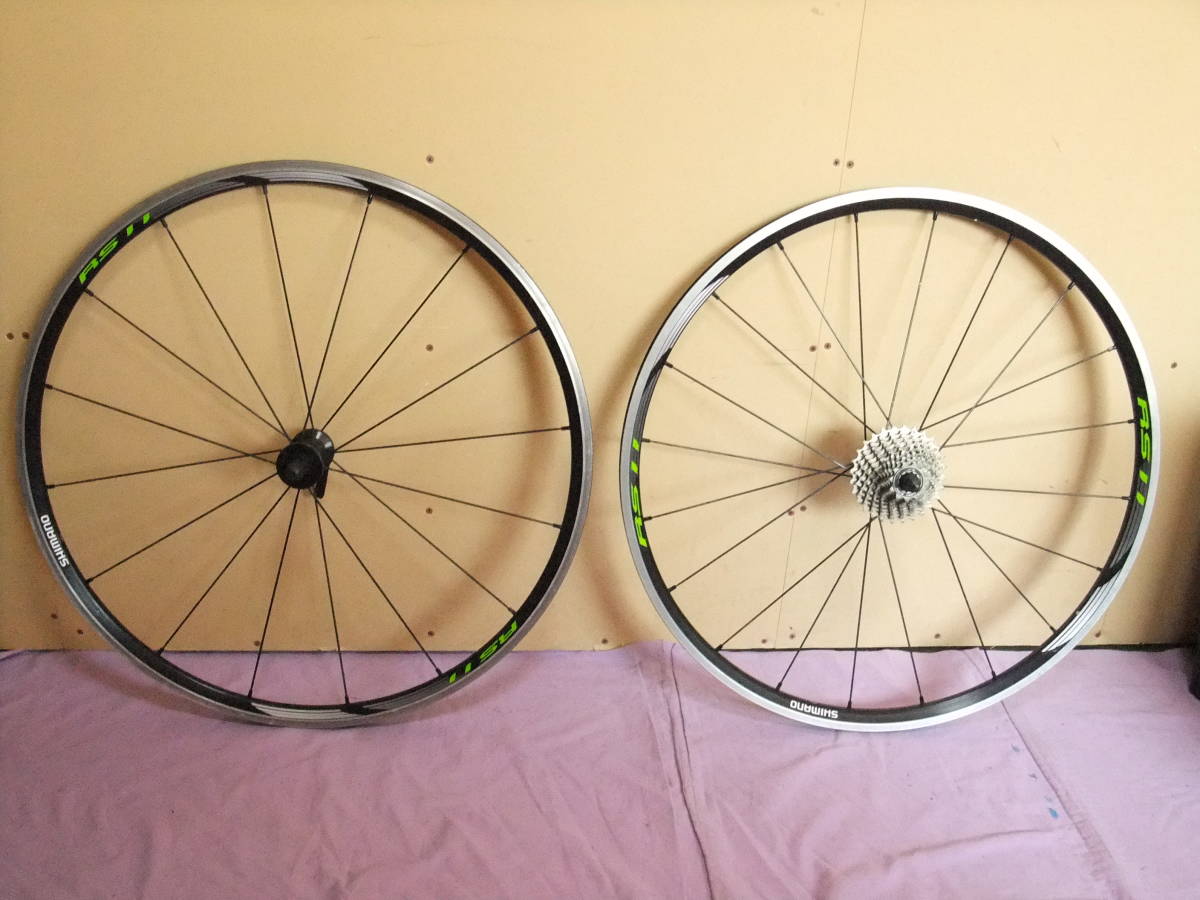 【驚きの破格値，お買い得】 SHIMANO シマノ/ホイール/WH-RS11/18-622 FOR RIMS 622&times;15-18C/15C/ギア付き/リア フロントセット(ホイール)｜売買されたオークション情報、yahooの商品情報をアーカイブ公開 - オークファン その他