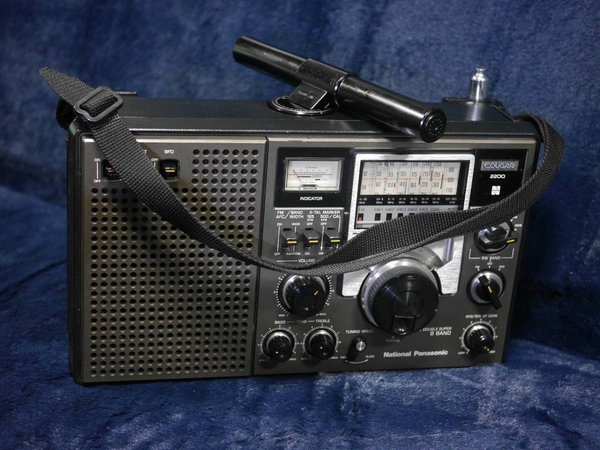 昭和レトロ National Panasonic RF-2200【COUGAR】クーガ FM/MW 昭和レトロ National Panasonic RF-2200【COUGAR】クーガ FM/MW