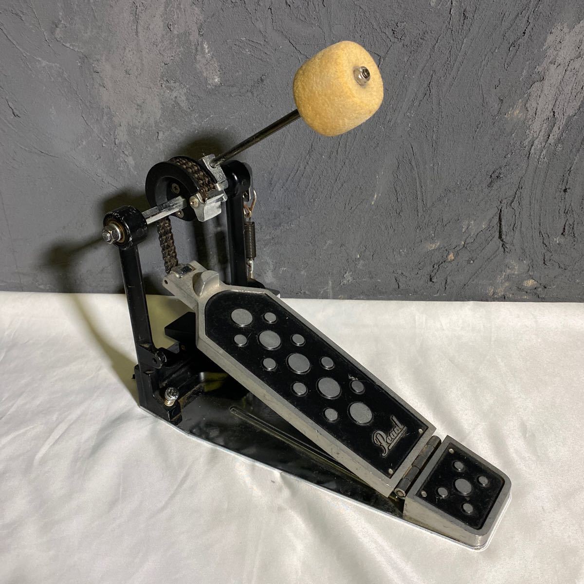 (L-sk-29) Pearl ビンテージペダル ダブルチェーンキックペダル 中古 パール ドラム