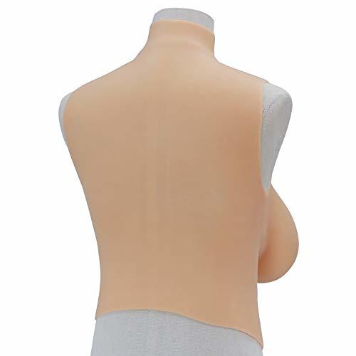 爆発的人気！セール商品！ハイネック式シリコーン胸偽の乳房 女装 偽乳 人工乳房 仮胸 豊胸 美乳 バストパッド 男の娘 性転換 偽_3