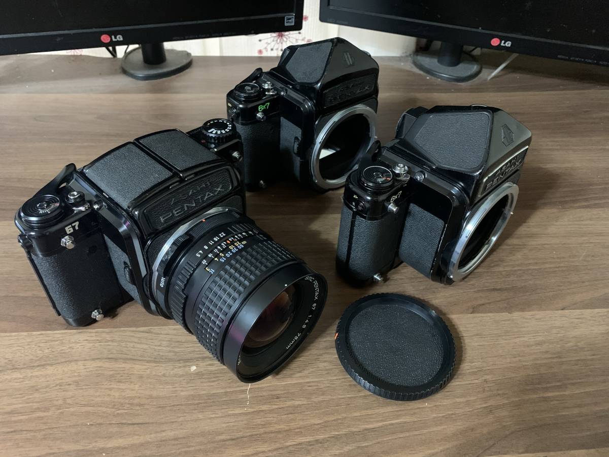 PENTAX 67 ミラーアップ ウエストレベル ＋ PENTAX 6×7 ミラーアップ＋