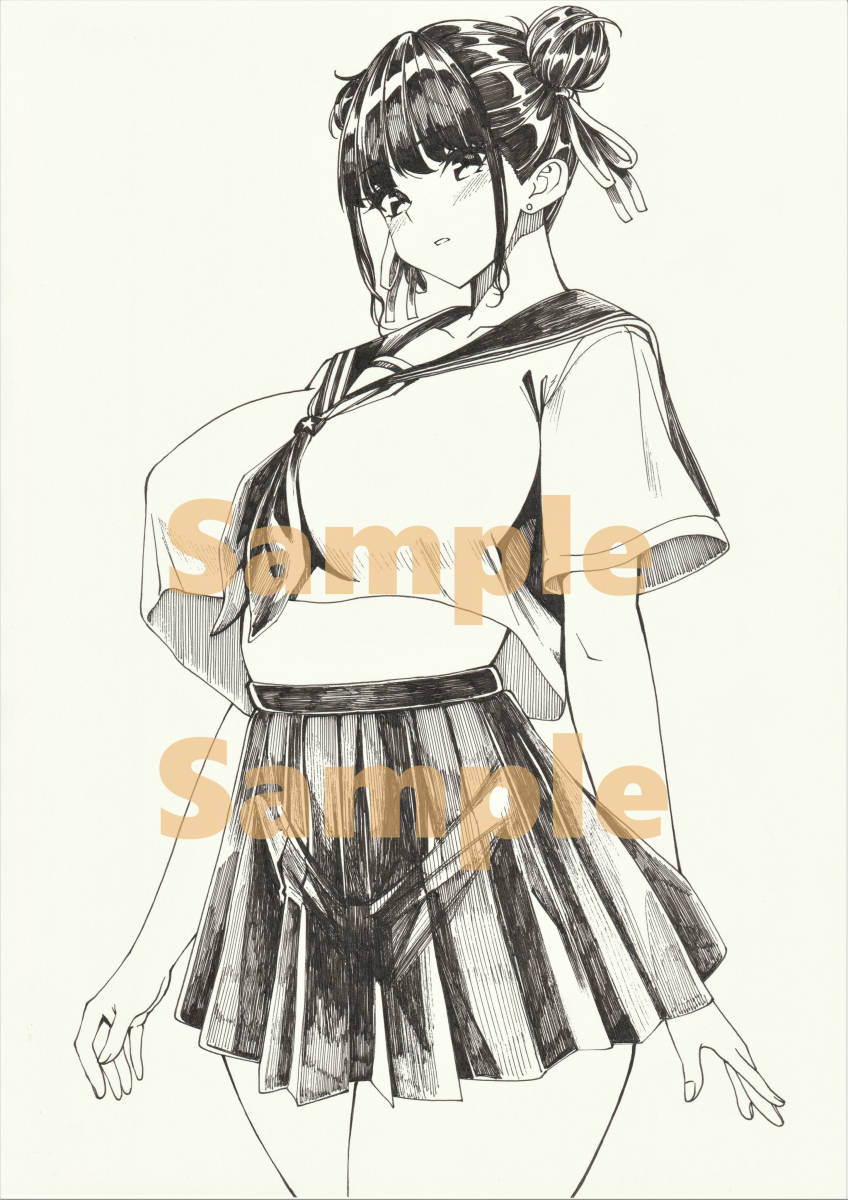 手描きイラスト 手描きイラスト◇オリジナル◇羽化◇モノクロ◇ペン画