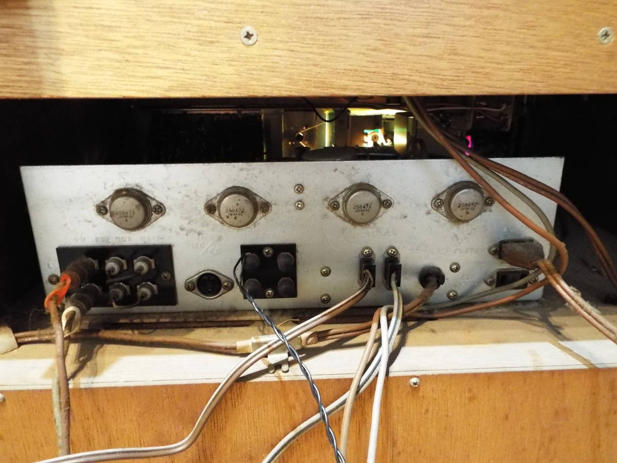 Victor ビクター ステレオオーディオ レコードプレーヤー・ラジオ　昭和レトロ SSL-55T + SEA　内蔵スピーカー_6