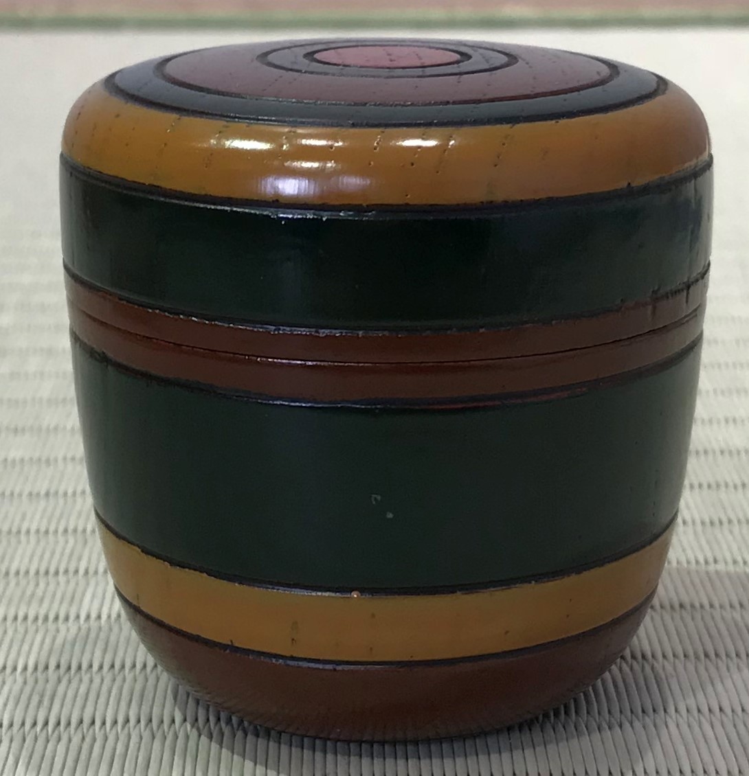 茶道具市場】 即中斎 書付 山中製独楽棗