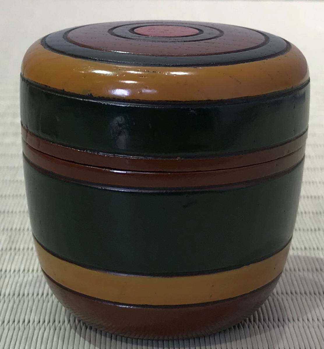 茶道具市場】 即中斎 書付 山中製独楽棗