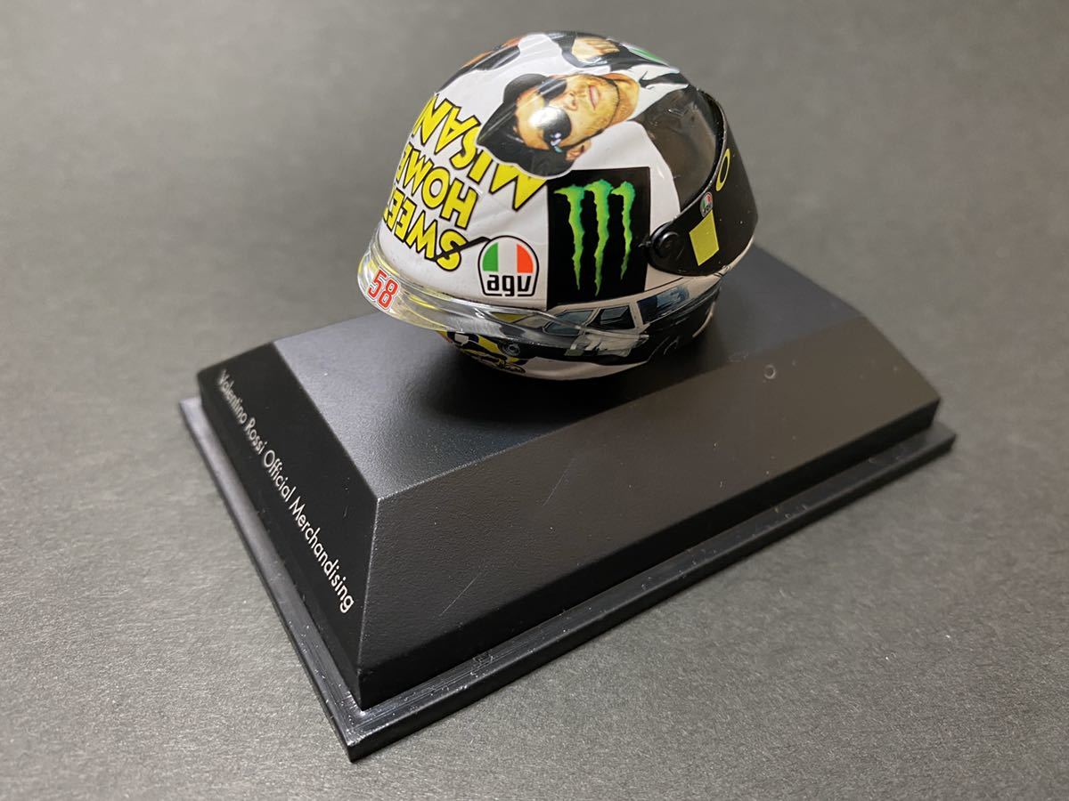PMA 1/8 バレンティーノ ロッシ AGV ヘルメット MOTO GP MISANO 2016