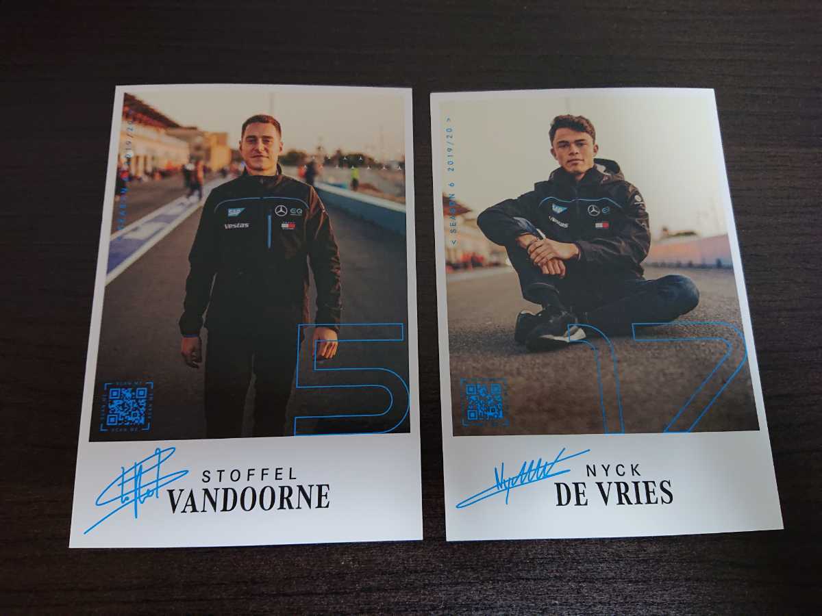 定番人気，新品 2019/20フォーミュラE バンドーン デフリース 印刷サインカード2枚セットVer.1(F1)｜売買されたオークション情報、yahooの商品情報をアーカイブ公開 - オークファン F1