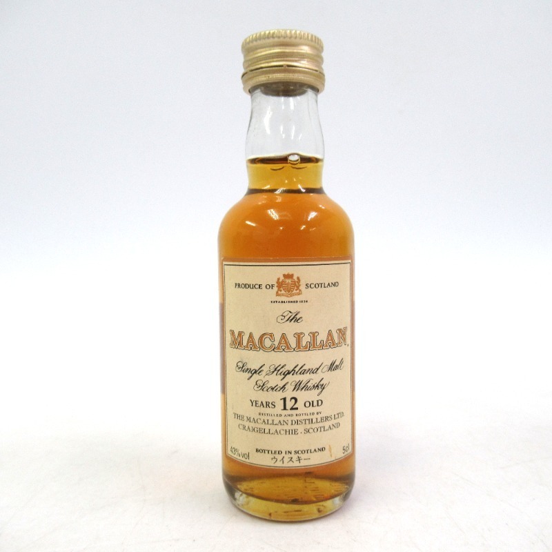 マッカラン 12年 ミニボトル 50ml 箱なし 12年 50ml 2026年最新マッカラン シェリーカスク 43% 未開封｜トレファクONLINE