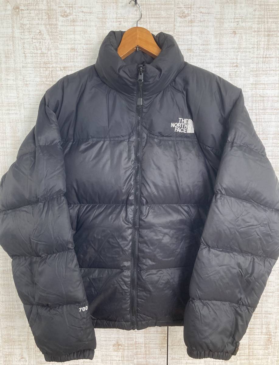 ♪【中古】THE NORTH FACE Nuptse Jacket L ノースフェイス ヌプシ ジャケット ダウン ナイロン アウター DOWN JACKET ブラック ＠100 NORTH FACE NUPTSE ヌプシジャケット face ヌプシ