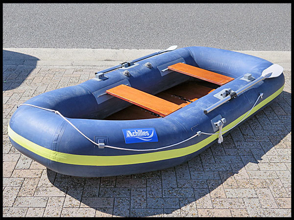 最安値，大得価 アキレス ゴムボート 全長 約2650mm 4-942/4人乗り/ウッドフロア/バス釣り/手漕ぎ/板底艇/ローボート/アキレスボート/Achilles(ローボート)｜売買されたオークション情報、yahooの商品情報をアーカ ローボート