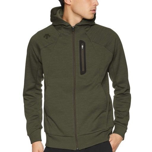 HOT，安い デサント DESCENTE メンズ 着心地柔らか 裏起毛 スウェット パーカー ジャケット カーキ XLサイズ DMMMJF24A-KHM-O 二 参 QWER(スウェット)｜売買されたオークション情報、yahooの商品情報をアーカイブ スウェット