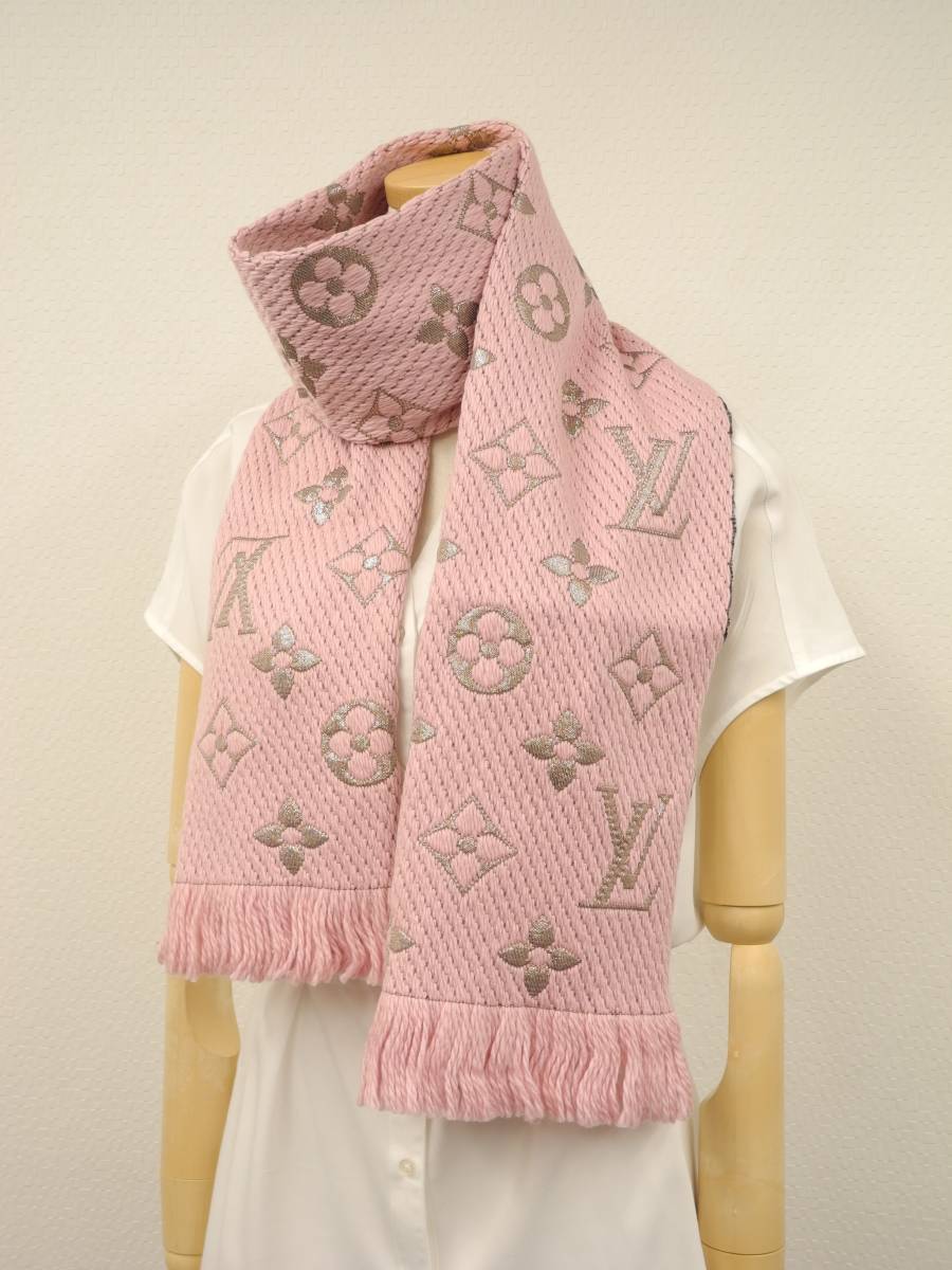 マフラー エシャルプ ルイヴィトン シャイン LOUIS ウール VUITTON