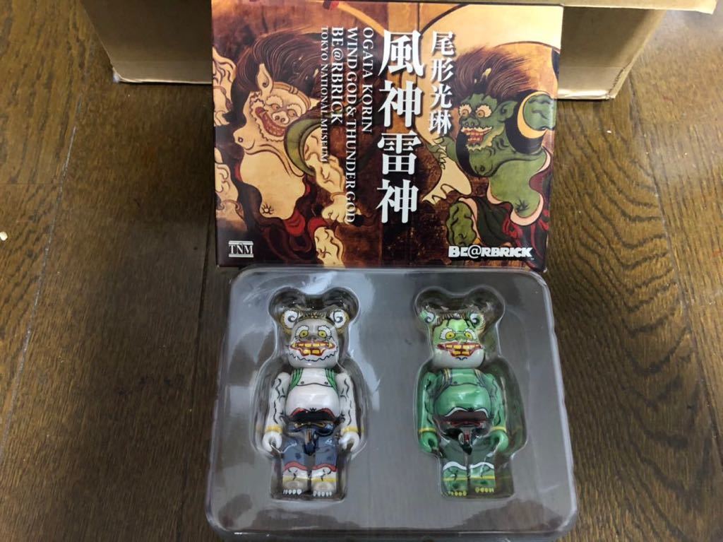  メディコム 尾形光琳 風神雷神ベアブリック(キューブリック、ベアブリック)｜売買されたオークション情報、yahooの商品情報をアーカイブ公開 - オークファン キューブリック、ベアブリック