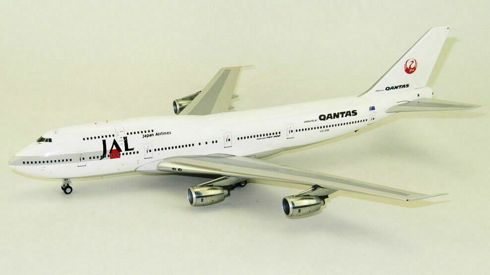 Qantas B747-300 Modellflugzeug 35cm - 1:200 Sammlerstück Aus Legierung