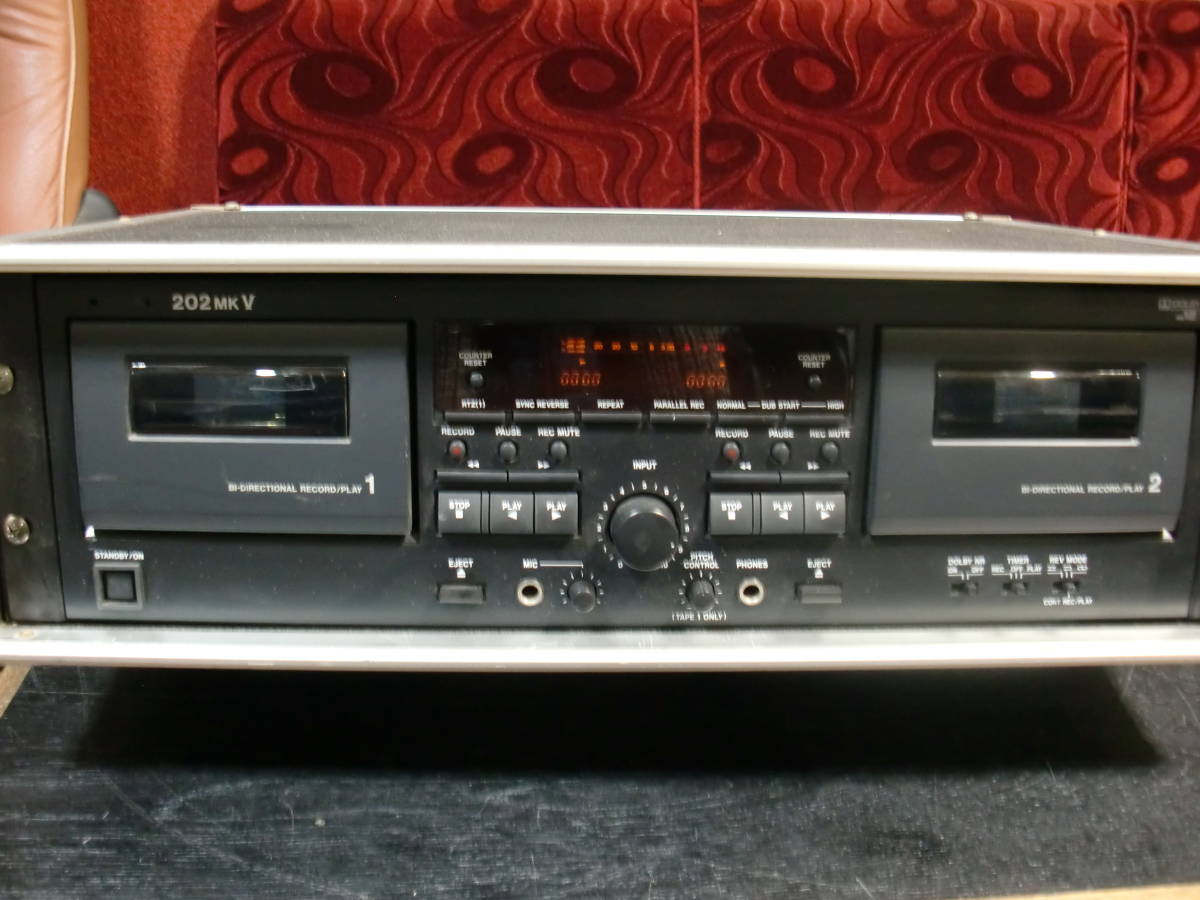 美品メンテナンス整備品TASCAM 202 MKV ダブルカセットデッキ TASCAM