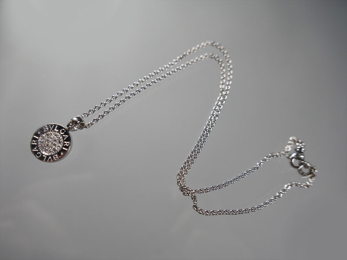BVLGARI ブルガリ パヴェ ダイヤネックレス WG ホワイトゴールド 本物