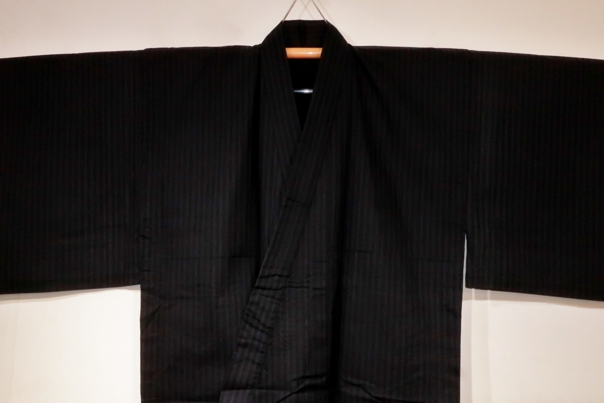 着物 遠州綿紬│お仕立て上がり 洗える 遠州木綿 │フリーサイズ 単衣 (男単衣) 洗える着物 7color - 紬 大きいサイズ 和装 男性 遠州綿紬東京友禅調 KYOETSU（京越）