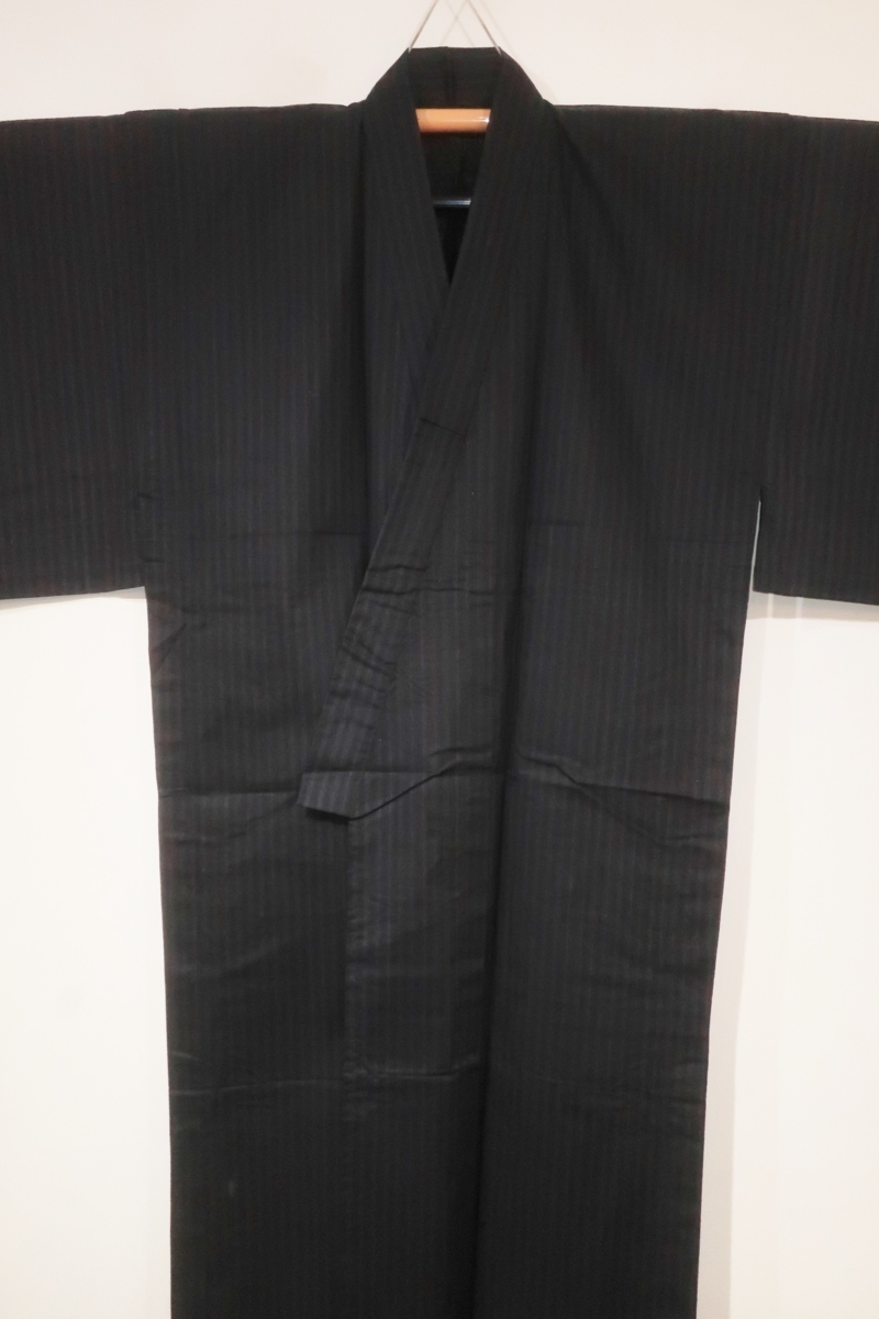 着物 遠州綿紬│お仕立て上がり 洗える 遠州木綿 │フリーサイズ 単衣 (男単衣) 洗える着物 7color - 紬 大きいサイズ 和装 男性 遠州綿紬東京友禅調 KYOETSU（京越）