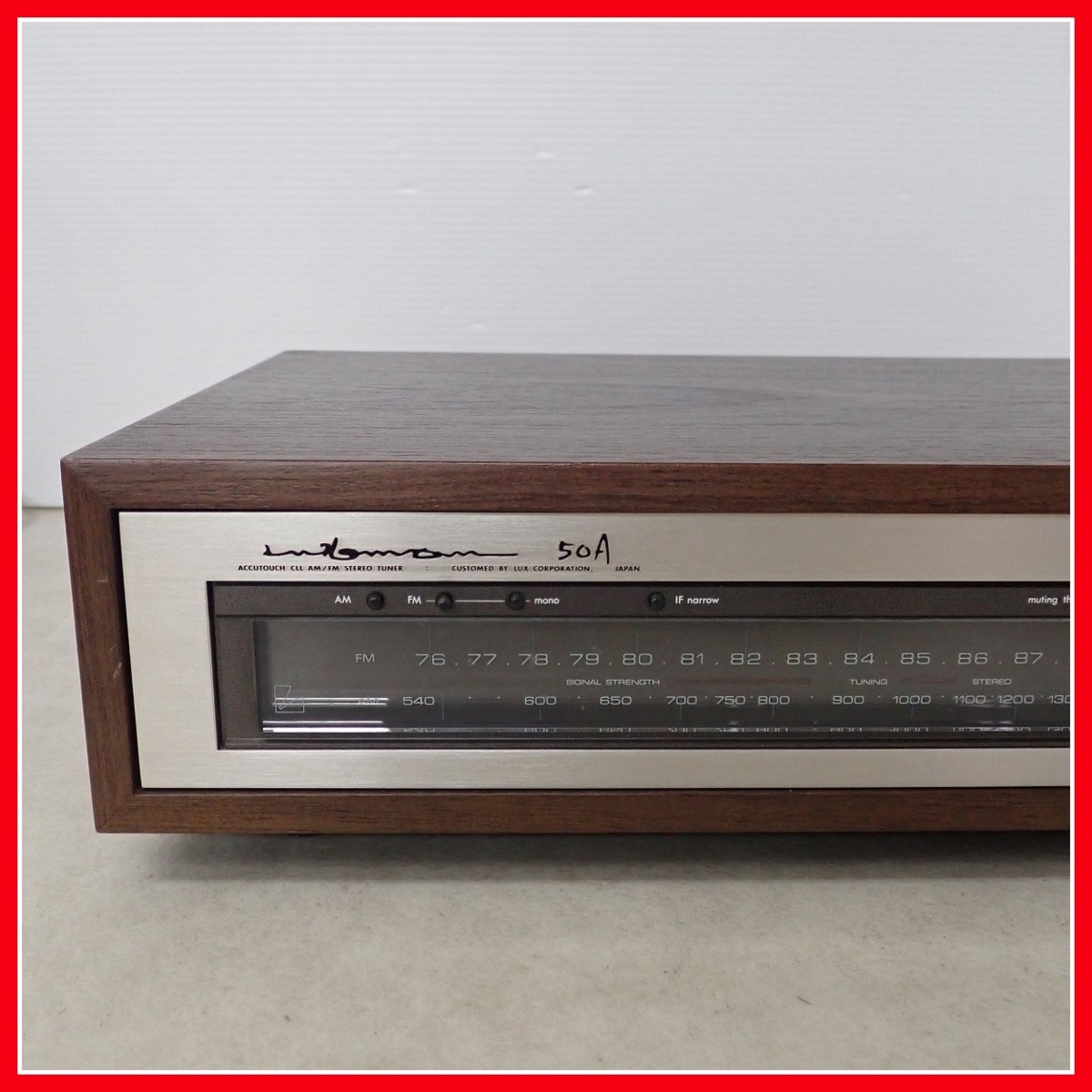 ☆LUXMAN AM/FM チューナー T-50A ラックスマン 現状品【40