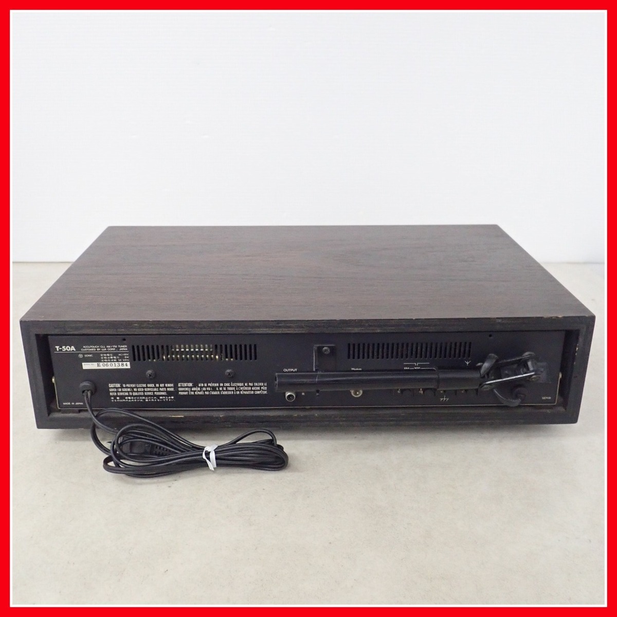 ☆LUXMAN AM/FM チューナー T-50A ラックスマン 現状品【40