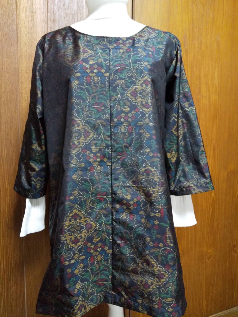【品質保証，お買い得】 着物リメイク 正絹 村山大島紬 シンプルチュニックにおまけのスヌードとマスク(女性和服、着物)｜売買されたオークション情報、yahooの商品情報をアーカイブ公開 - オークファン その他