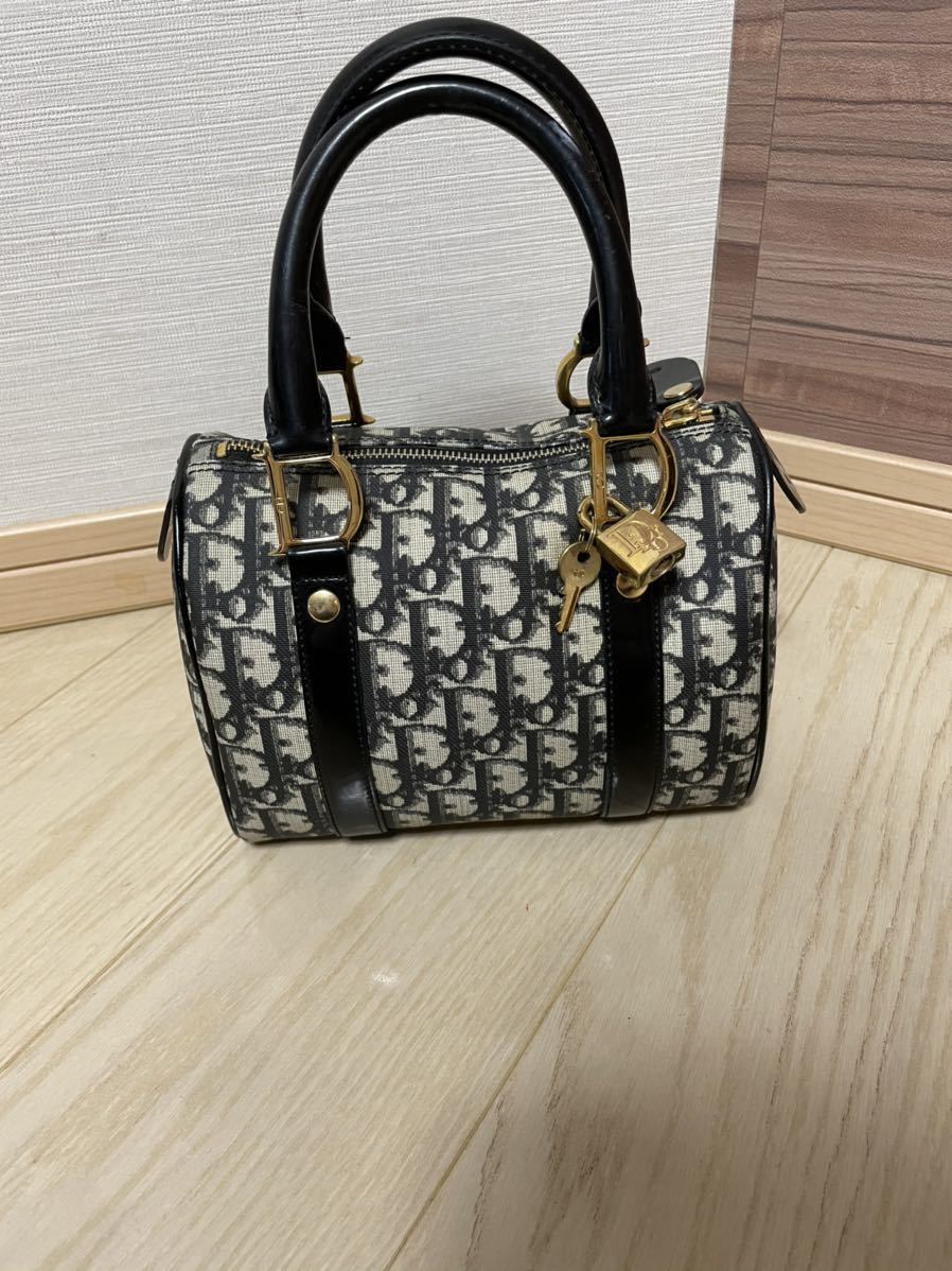 Christian Dior クリスチャンディオール トロッター柄 ミニボストン