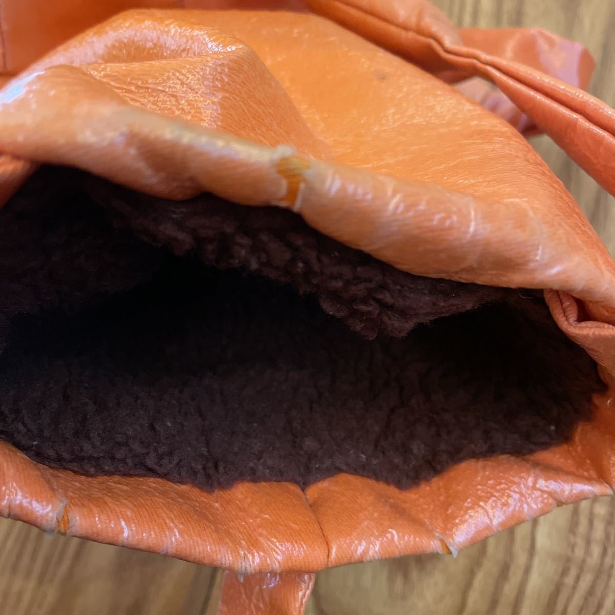 中古 モンジー monzee ロバ ヘッドカバー エルメス HERMES オレンジ