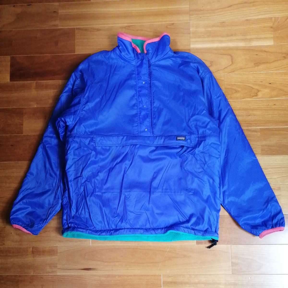 安い，定番人気 patagonia パタゴニア リバーシブルプルオーバー フリース ナイロン メンズ ブルー&times;グリーン(その他)｜売買されたオークション情報、yahooの商品情報をアーカイブ公開 - オークファン 男性用