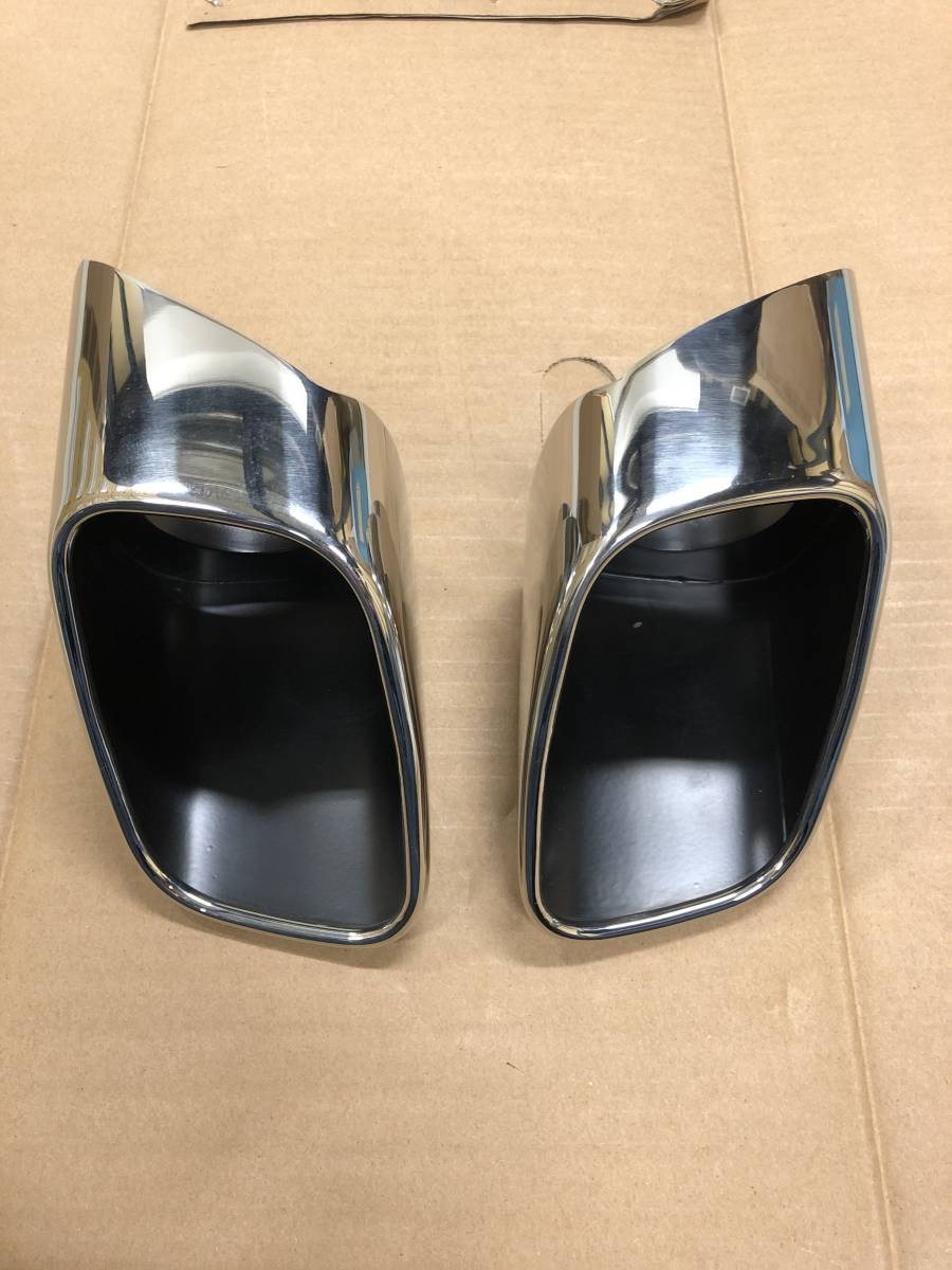 送料無料☆マフラーテールエンド 未使用品 汎用品*ドレスアップなどにどうぞ☆２個セット！！（要溶接加工）