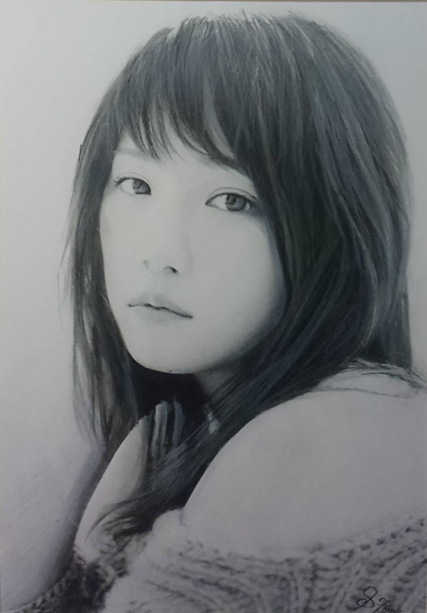  作品1873 S.Tomo氏直筆色鉛筆画 超 美人画 額装(鉛筆画、木炭画)｜売買されたオークション情報、yahooの商品情報をアーカイブ公開 - オークファン 鉛筆画、木炭画