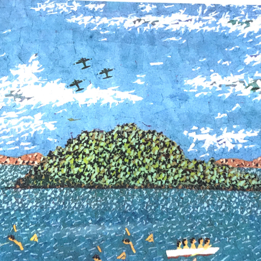 山下清 江ノ島 リトグラフ 絵画 149/300 真作 額縁入り 62×74cmの入札