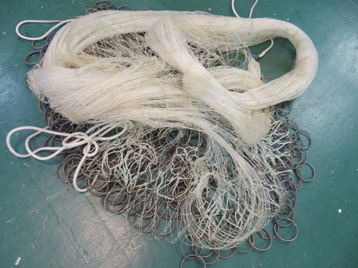 大型 投網 総重量約6.2キロ 漁業 漁具 漁 投げ網 仕掛け 鮎漁 s001