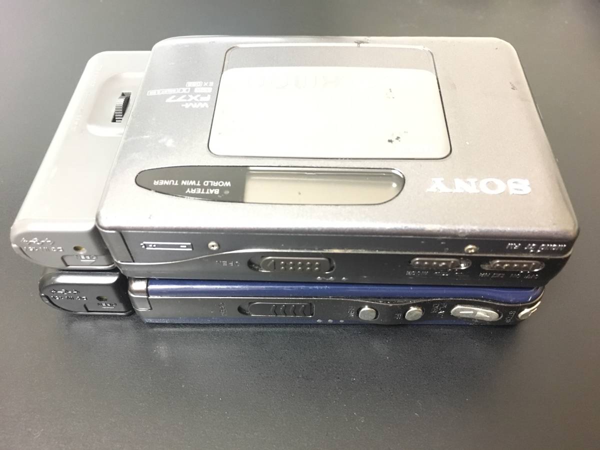 SONY WALKMAN WM-EX70 WM-FX77 カセットプレーヤー・ウォークマン 2点 