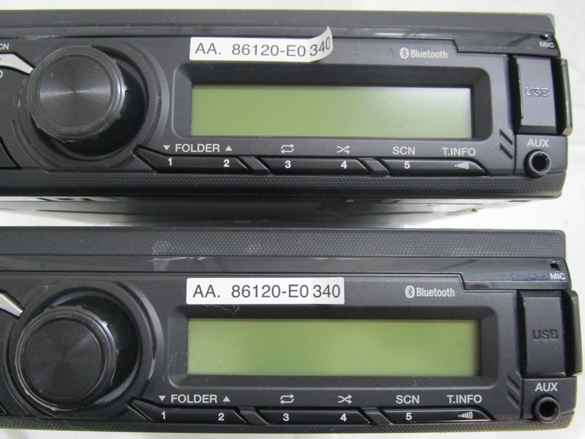 日野 純正 オーディオ カーオーディオ 2個SET プロフィア 24V 1DIN USB