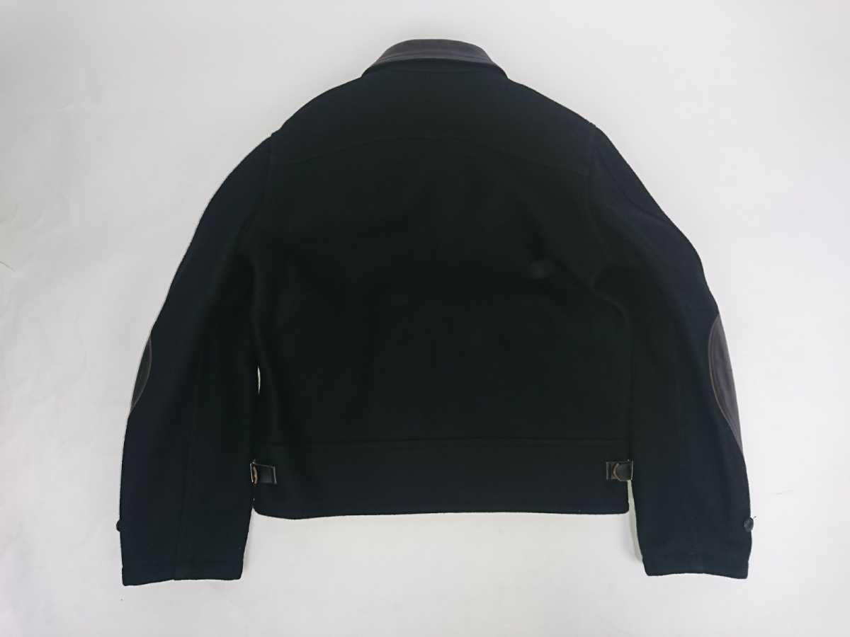 JOE McCOY ジョーマッコイ ウール×レザー スポーツジャケット 40 