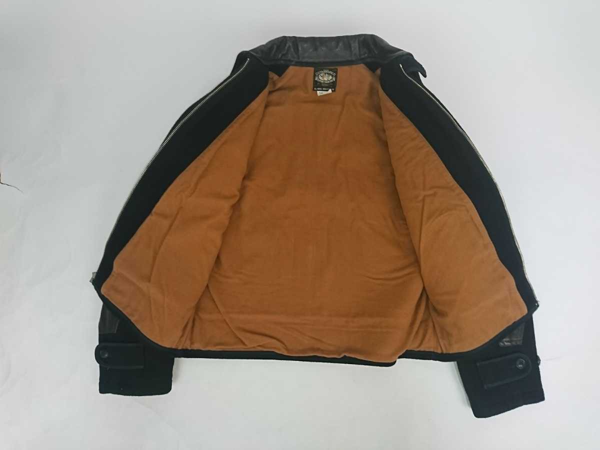 JOE McCOY ジョーマッコイ ウール×レザー スポーツジャケット 40 