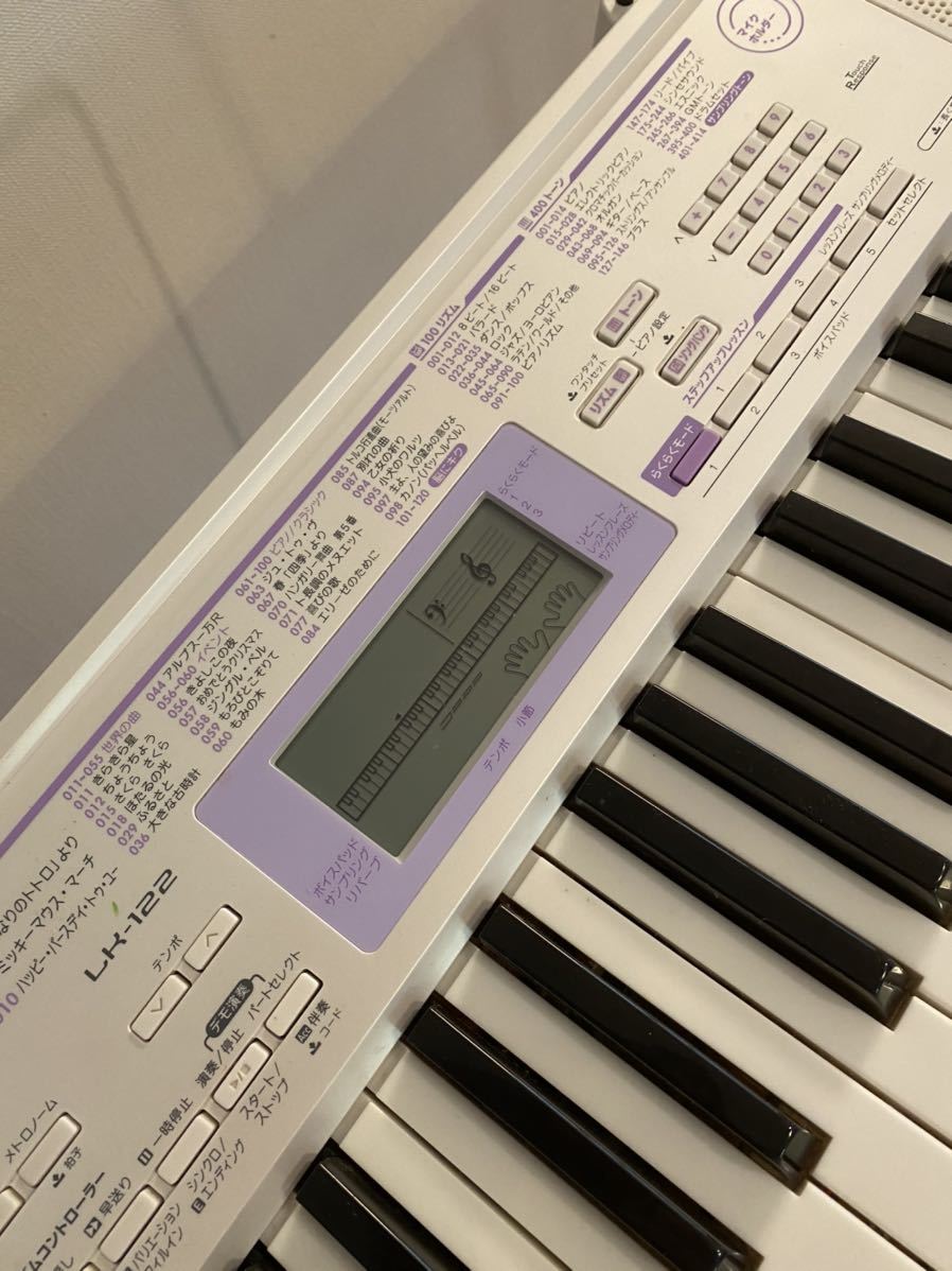 電子ピアノ カシオ 電子キーボード 光ナビゲーションキーボード LK-122