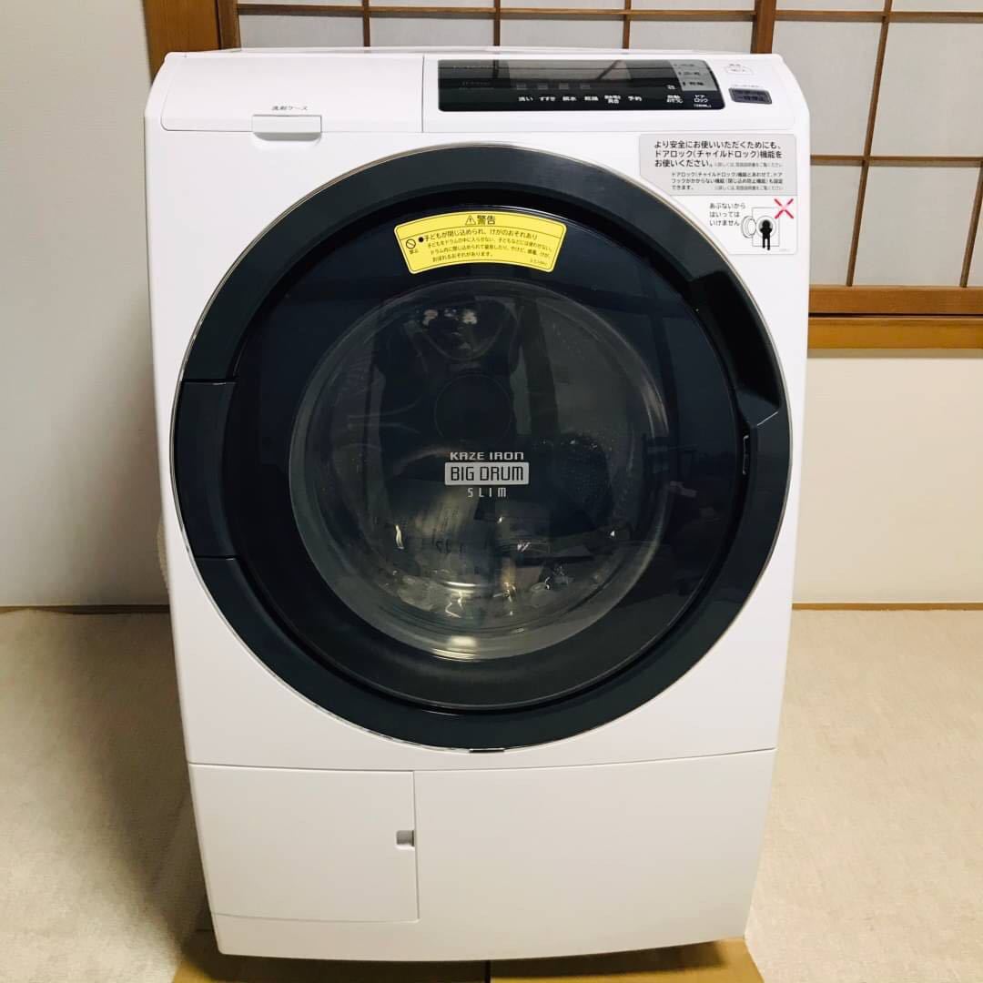 HITACHI 日立 BD-SG100AL ドラム式 洗濯機 2017年製 家電 中古 楽直