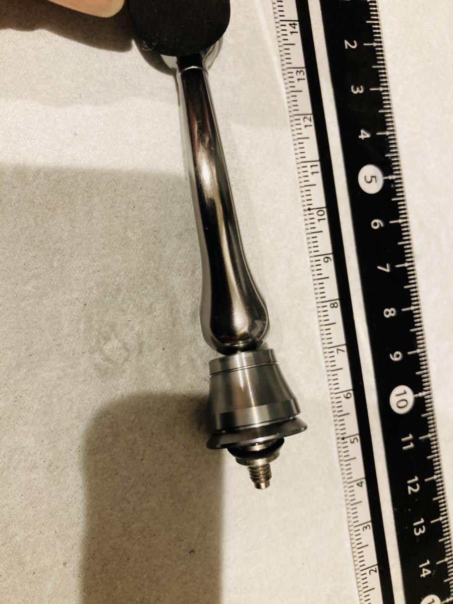 | 夢屋 シマノ 超軽量・低慣性で渾身のスローリトリーブが可能なカスタムハンドル SW アルミラウンド型 パワーハンドルノブ インプレ - ルア ステラSW向け超々ジュラルミン製ハンドル70-100mm ツインパワー SHIMANO リール GOMEXUS（ゴメクサス） M