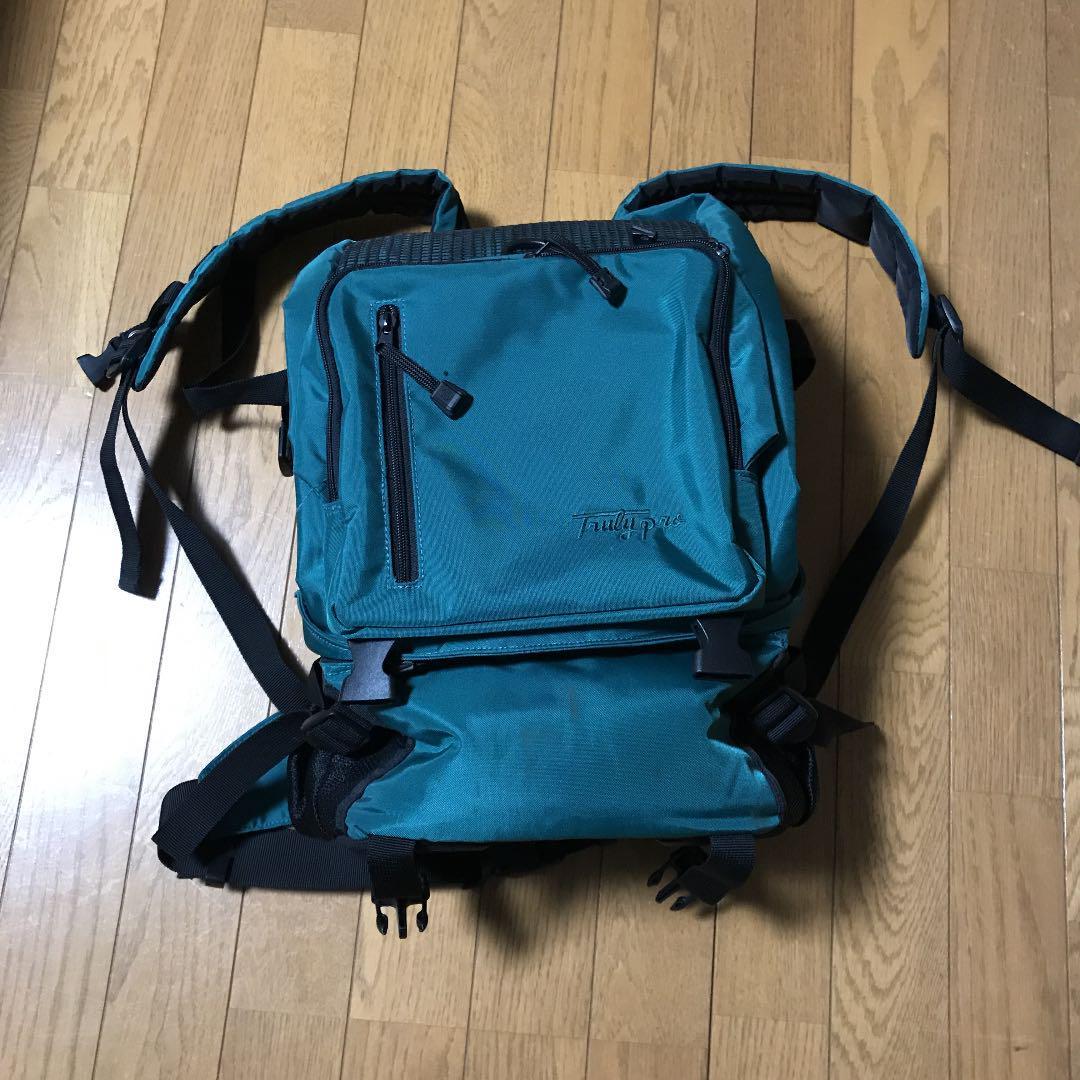 Truly Pro トュルーリープロ カメラバッグ リュックサック バッグパック グリーン ブラック_1