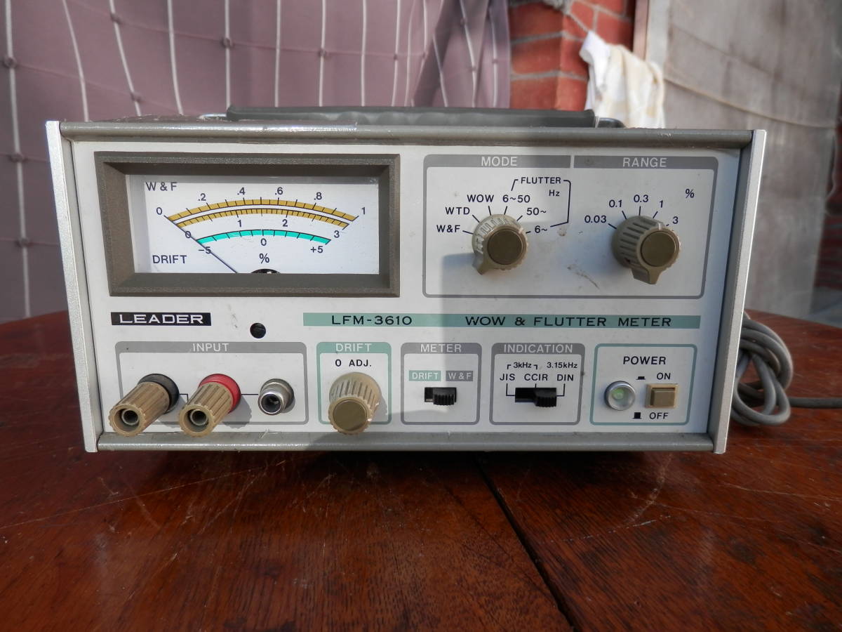 & - LFM-3610 Leader WOW METER FLUTTER LEADER Datasheet LFM