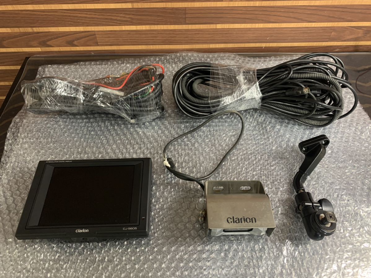 クラリオン CC-6500B CJ-5605 バックカメラ モニター セット 12V 24V