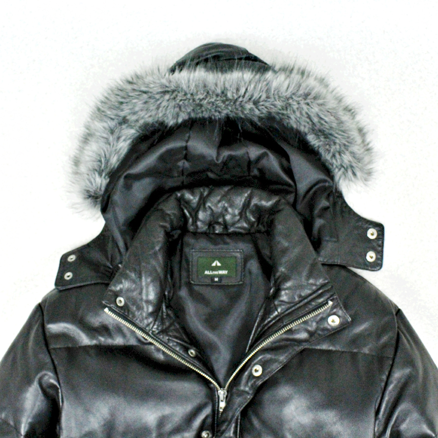 ALL THE WAY*ラムレザーダウンジャケット