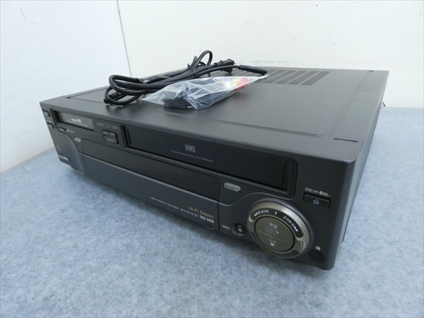録再OK/AVコード付属☆SONY/ソニー☆Hi8/VHS Wデッキ☆WV-